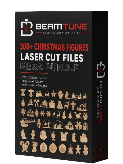 300+ christmas figures laser cut files bundle