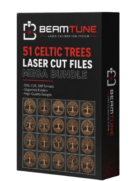 51 celtic trees laser cut files bundle