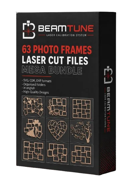 63 photo frames laser cut files bundle