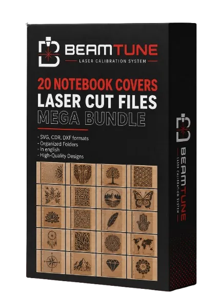 20 notebook covers laser cut files bundle